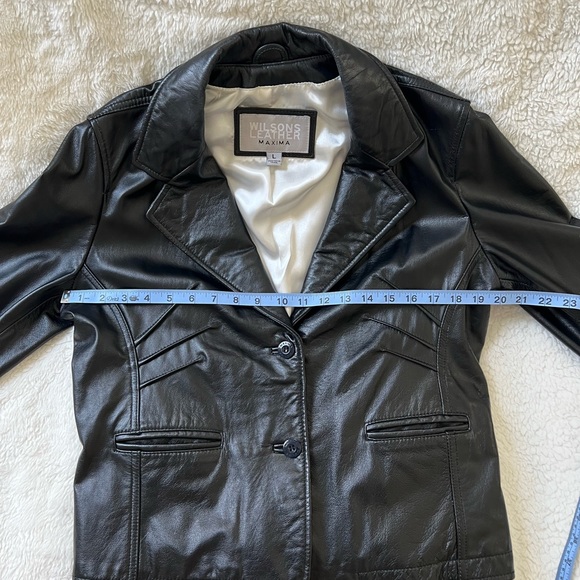Vintage Black Wilson’s Leather Maxima Jacket Large - Picture 5 of 8